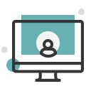 Illustrative drawing of a computer screen