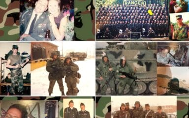 Veterans with uniforms